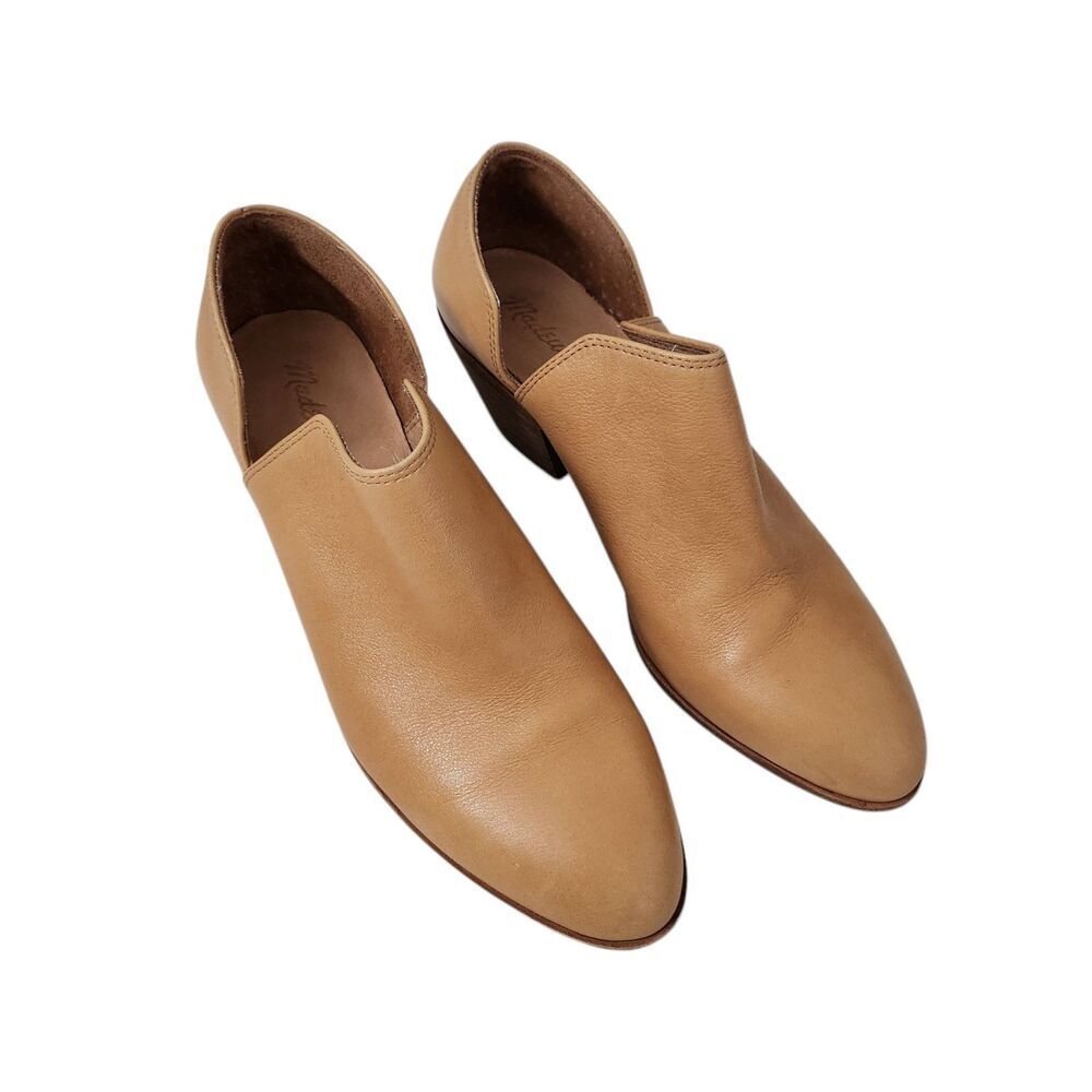Madewell The Gloria Shoe Boots Womens‎ 9 Tan Brown Ankle Boots Leather Booties